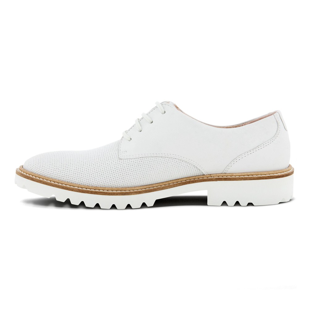 Zapatos De Vestir Mujer - ECCO Modern Tailored Laced Derby - Blancos - RXZ213759